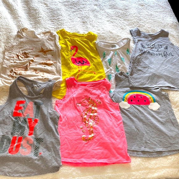 Bundle of 7 summer tank tops size 5